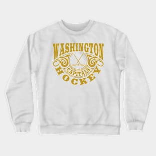 Vintage Retro Washington Capitals Hockey Crewneck Sweatshirt